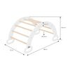 Arco De Escalada Para Niños 89x52x45,5 Cm Natural-blanco Joyz