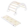 Arco De Escalada Para Niños 89x52x45,5 Cm Natural-blanco Joyz