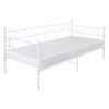 Cama De Estructura Metalica 90x200cm Blanca Con Colchón Ml-design