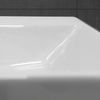 Lavabo Cerámico Rectangular 605x365x130 Mm Blanco Ecd Germany