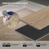 Deluxe Pvc Flooring 122x18cm, 3,08m²/14 Planchas, Marrón Ml-design