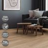 Deluxe Pvc Flooring 122x18cm, 3,08m²/14 Planchas, Marrón Ml-design