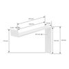 8x Soporte De Estante Forma De L 250 X 145 X 40 Mm Blanco Ml-design