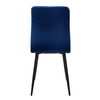 Juego De 8 Sillas De Comedor Con Patas De Metal, Azul Oscuro Ml-design