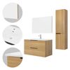 Juego De Muebles Para Baño 4 Piezas Mdf Ml-design