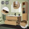 Juego De Muebles Para Baño 4 Piezas Mdf Ml-design