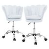 2x Silla Oficina Tapizado Aspecto Terciopelo 360° Azul Claro Ml-design