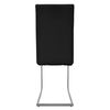 4x Sillas De Comedor Basculante Con Respaldo Alto Negro Ml-design