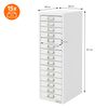 2x Archivadores De Oficina 15 Cajone 28x38x87cm Acero Blanco Ml-design