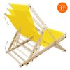 2x Silla De Playa Plegable De Madera Tumbona