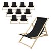 Set 2x Silla De Playa Madera De Pino 3 Posiciones Ecd Germany