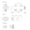 Radiador De Baño Con Termostato Suelo 600 X 1500mm Cromado Ecd Germany