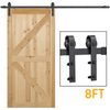 244 Cm Kit De Accesorios De Puerta Herraje Puerta Corredera Carril