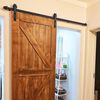 244 Cm Kit De Accesorios De Puerta Herraje Puerta Corredera Carril