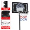 Canasta De Baloncesto Portátil Altura Ajustable Exteriores 219-249cm