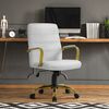 Silla De Oficina Silla De Escritorio Giratoria Altura Ajutable Blanco