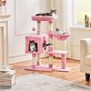 Árbol Rascador Para Gatos Torre Para Gatos De Sisal Con Nidos Rosa