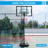 Canasta Baloncesto Exterior Con Ruedas Para Niños Y Adultos 216-246cm