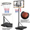 Canasta De Baloncesto Portátil Con Ruedas Exteriores Altura Ajustable