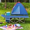 Cama Plegable De Camping Para Oficina Camping Interior Y Exterior Azul