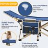 Cama Plegable De Camping Para Oficina Camping Interior Y Exterior Azul