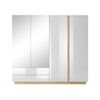 Armario De Tres Puertas Arco Led 220x54x203 Blanco