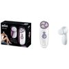 Cepillo Limpieza Y Exfoliación Piel, Facial, Corporal, Impermeable, Inalámbrico, Recargable-40m Blanco  Braun 7 909