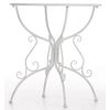 Clp Mesa Jardin  Amanda  Ø 70 Cm Metal Blanco Antiguo Ø 70 Cm