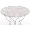 Clp Mesa Jardin  Amanda  Ø 70 Cm Metal Blanco Antiguo Ø 70 Cm