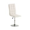 Clp Silla De Comedor Peking Simil Cuero Blanco 56x43x90 Cm