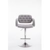 Clp Taburete De Bar Dublin En Tela Gris 55x62x103 Cm