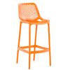 Clp Taburete Para Exterior Air Plástico Naranja 53x45x105 Cm