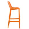 Clp Taburete Para Exterior Air Plástico Naranja 53x45x105 Cm