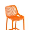 Clp Taburete Para Exterior Air Plástico Naranja 53x45x105 Cm