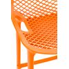 Clp Taburete Para Exterior Air Plástico Naranja 53x45x105 Cm