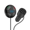 Transmisor Fm Bluetooth Cargador Encendedor 3.4a Micrófono De 4smarts - Negro