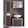 Mueble Lavabo 2 Puertas Melamina Roble Claro Y Nogal Cali