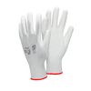 48x Guantes De Trabajo Con Revestimiento De Pu Talla 7-s Blanco Para Construcción, Mecánica, Jardinería