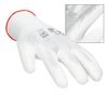 48x Guantes De Trabajo Con Revestimiento De Pu Talla 7-s Blanco Para Construcción, Mecánica, Jardinería