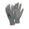 Guantes De Trabajo 36 Pares Con Recubrimiento De Pu Grises Talla S