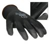 4x Guantes Trabajo Pu Talla 9-l Negro Ideal Constructores Antideslizantes