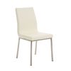 Clp Silla De Comedor Colmar Simil Cuero Crema 50x40x88 Cm