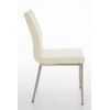 Clp Silla De Comedor Colmar Simil Cuero Crema 50x40x88 Cm