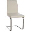 Clp Silla De Comedor Belfort Simil Cuero Crema 50x40x90 Cm