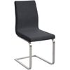 Clp Silla De Comedor Belfort En Tela Gris Oscuro 50x40x90 Cm