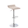 Clp Taburete De Bar Madison Tela Crema 38x38x65 Cm