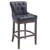 Clp Taburete De Bar Lakewood Cuero Aútentico Cuero Auténtico Negro 57x55x109 Cm