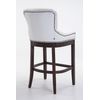 Clp Taburete De Bar Lakewood Cuero Aútentico Cuero Auténtico Blanco 57x55x109 Cm