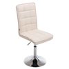 Clp Silla De Comedor Peking V2 Simil Cuero Crema 59x43x90 Cm