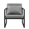 Set De 2x Sillones De Diseño - 70 X 60cm - Gris Oscuro